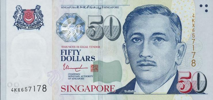 Singapur / Singapore P.49g 50 Dollars (2008) (1) 