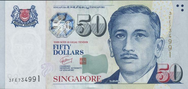 Singapur / Singapore P.49b 50 Dollars (2008) (1) 