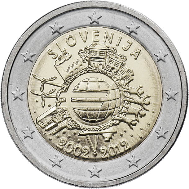 Slowenien 2 Euro 2012 Euro-Bargeld 