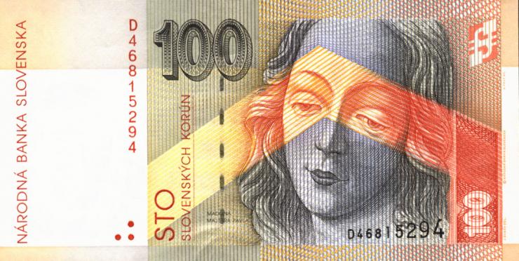 Slowakei / Slovakia P.22 100 Kronen 1993 (1) 