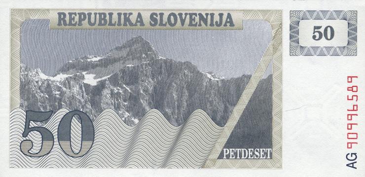 Slowenien / Slovenia P.05a 50 Tolarjew 1990 (1) 