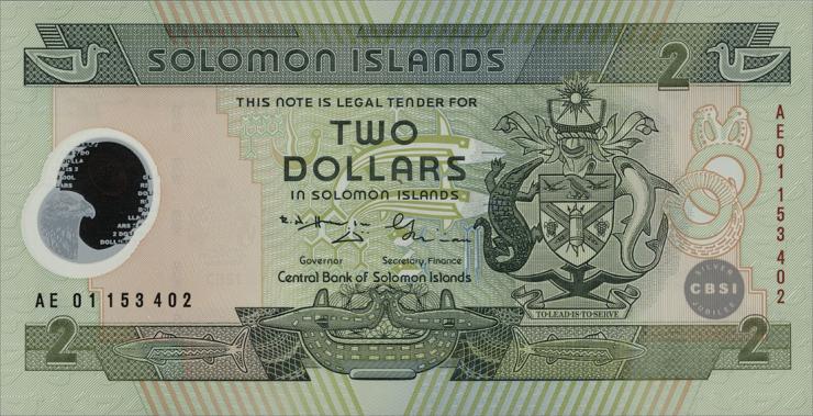 Solomon Inseln / Solomon Islands P.23 2 Dollars (2001) (1) 