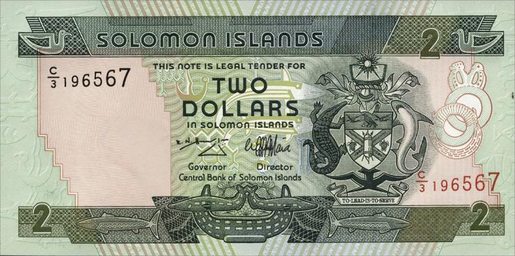 Solomon Inseln / Solomon Islands P.18 2 Dollars (1997) (1) 