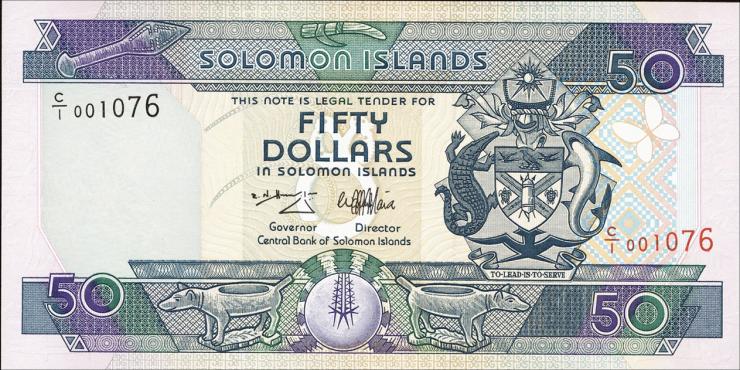 Solomon Inseln / Solomon Islands P.22 50 Dollars (1986) (1) 