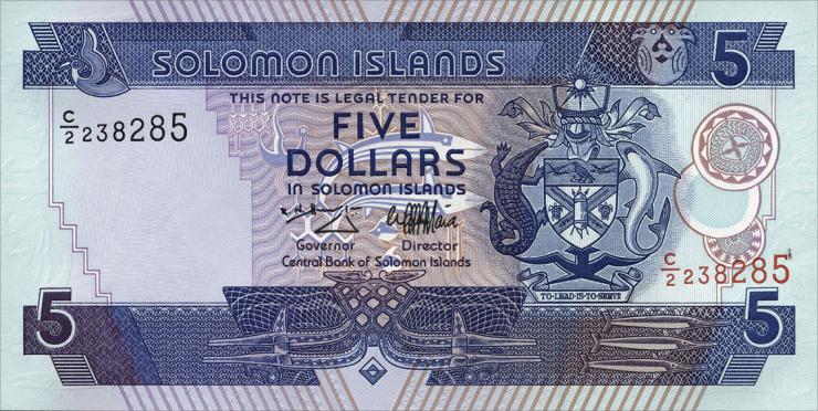 Solomon Inseln / Solomon Islands P.19 5 Dollars (1997) (1) 