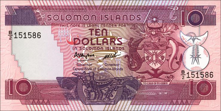 Solomon Inseln / Solomon Islands P.15 10 Dollars (1986) (1) 