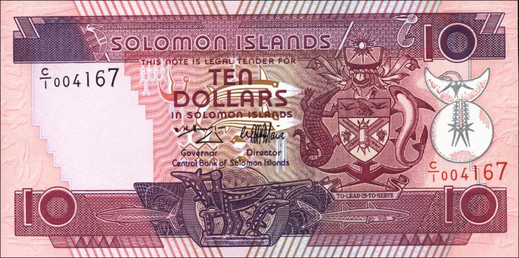 Solomon Inseln / Solomon Islands P.20 10 Dollars (1996) (1) 