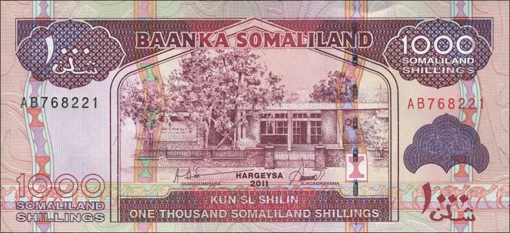 Somaliland P.20 1000 Shillings 2011 (1) 