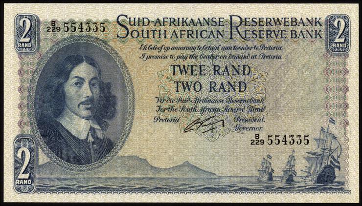 Südafrika / South Africa P.105b 2 Rand (1962-65) (1) 