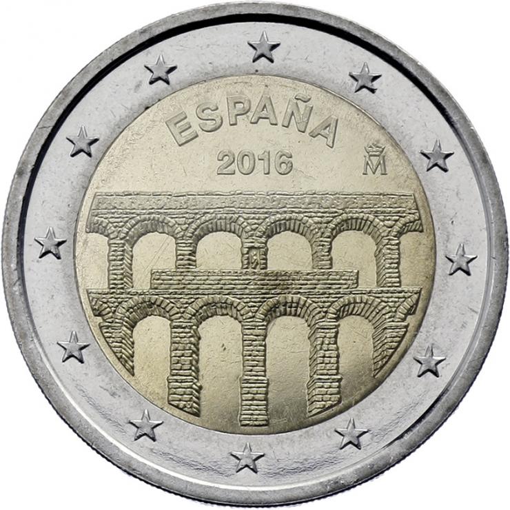 Spanien 2 Euro 2016 Aquädukt von Segovia 