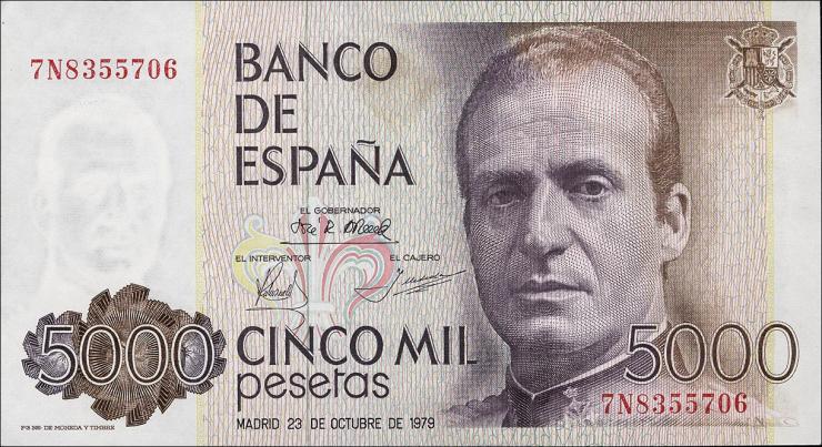 Spanien / Spain P.160 5000 Pesetas 1979 (1) 