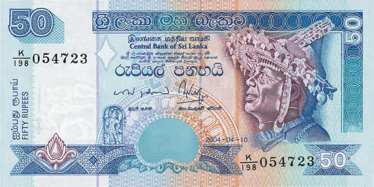 Sri Lanka P.110c 50 Rupien 10.4.2004 (1) 