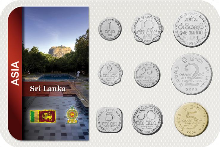 Kursmünzensatz Sri Lanka / Coin Set Sri Lanka 