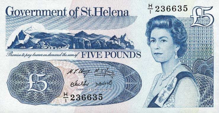 St. Helena / Saint Helena P.11 5 Pounds  (1998) (1) 