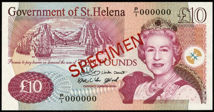 St. Helena / Saint Helena P.12s 10 Pounds  2004 (1) Specimen 