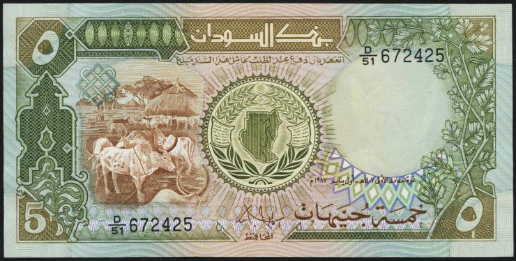 Sudan P.40a 5 Pounds 1987 (1) 