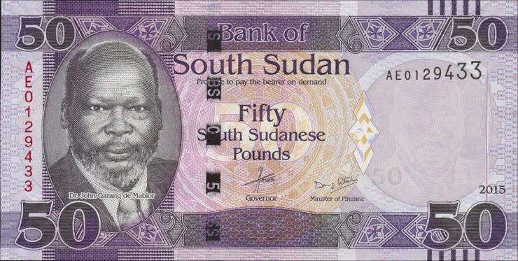 Süd Sudan / South Sudan P.14a 50 South Sudanese Pounds 2015 (1) 