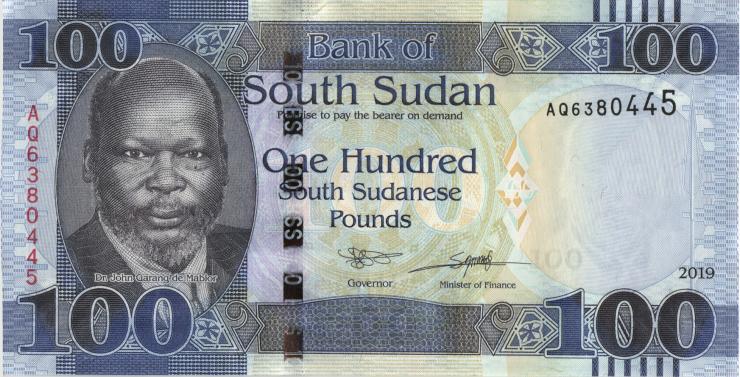 Süd Sudan / South Sudan P.15c 100 South Sudanese Pounds 2019 (1) 