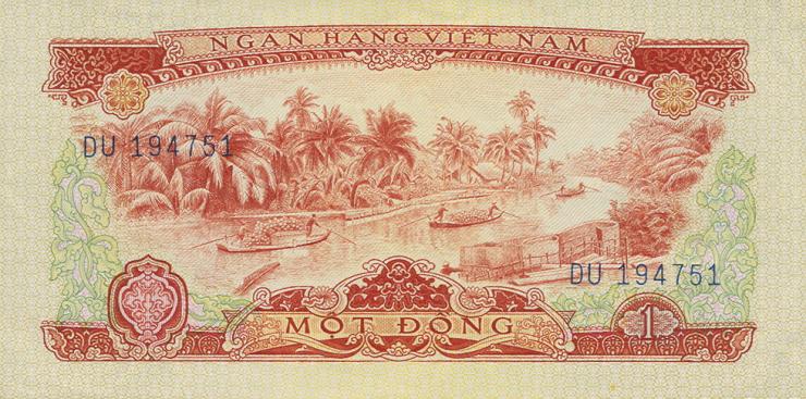 Südvietnam / Viet Nam South P.040a 1 Dong 1966 (1975) (1) 