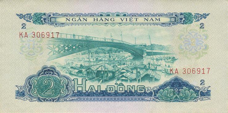 Südvietnam / Viet Nam South P.041a 2 Dong 1966 (1975) (1) 