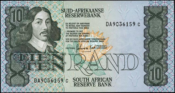 Südafrika / South Africa P.120d 10 Rand (1985-90) (1) 