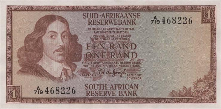 Südafrika / South Africa P.110b 1 Rand (1967) (1) 