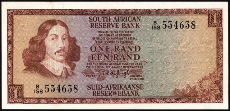 Südafrika / South Africa P.115a 1 Rand (1973) (1) 