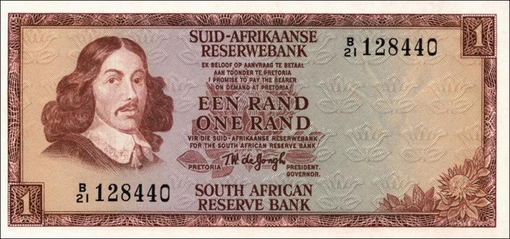 Südafrika / South Africa P.116a 1 Rand (1973-75) (1) 