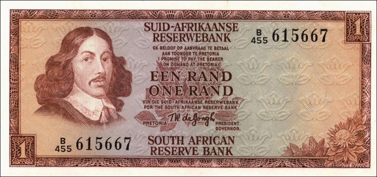 Südafrika / South Africa P.116b 1 Rand (1973-75) (1) 