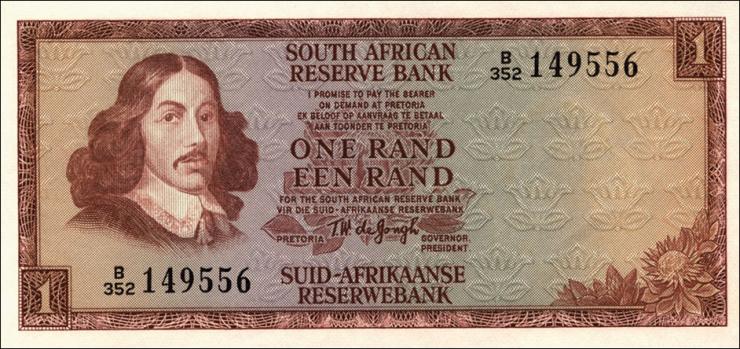 Südafrika / South Africa P.115b 1 Rand (1975) (1) 
