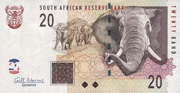 Südafrika / South Africa P.129b  20 Rand (2010) (1) 