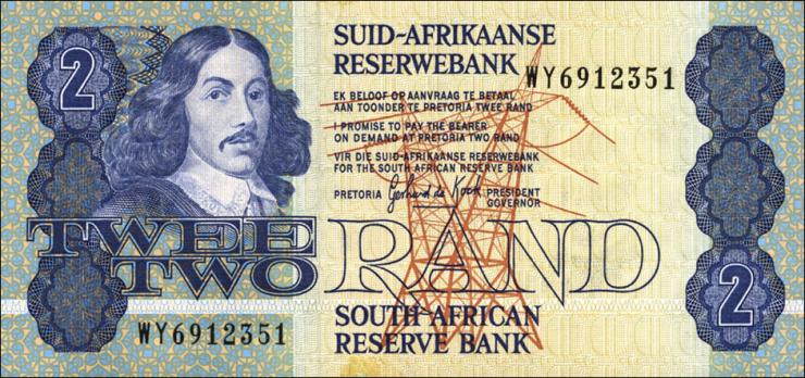 Südafrika / South Africa P.118d 2 Rand (1983-90) (1) 
