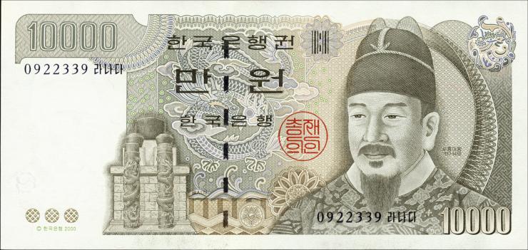 Südkorea / South Korea P.52 10000 Won 2000 (1) 