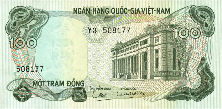 Südvietnam / Viet Nam South P.026 100 Dong (1970) (1) 
