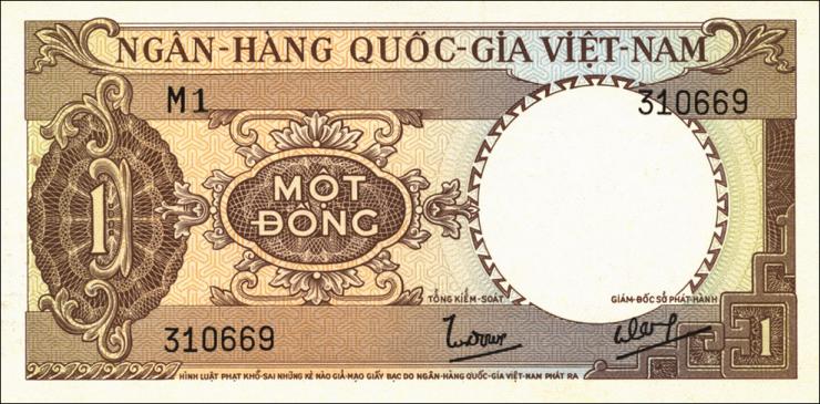 Südvietnam / Viet Nam South P.015 1 Dong (1964) (1) 