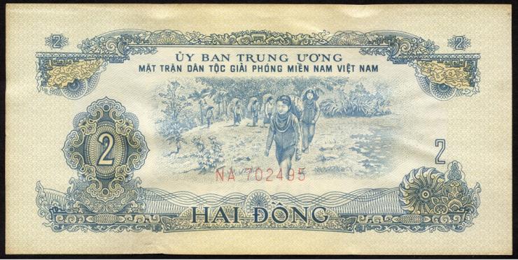 Südvietnam / Viet Nam South Nationale Front P.R5 2 Dong (1963) (2) 