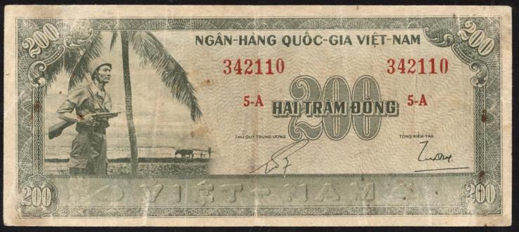 Südvietnam / Viet Nam South P.014 200 Dong (1955) (4) 