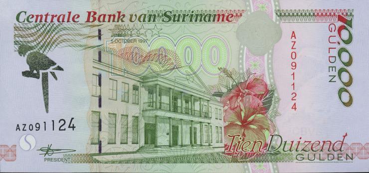 Surinam / Suriname P.145 10000 Gulden 1997 (1) 
