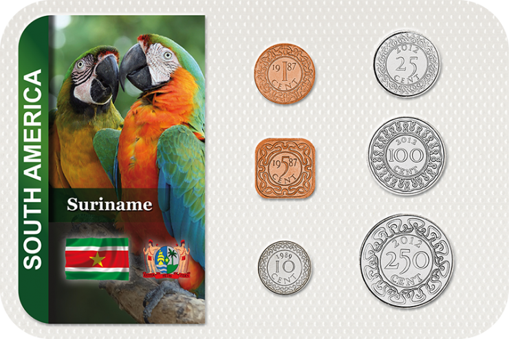 Kursmünzensatz Surinam / Coin Set Surinam 