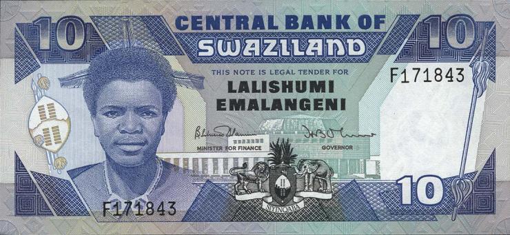Swasiland / Swaziland P.15 10 Emalangeni (1986) (1) 