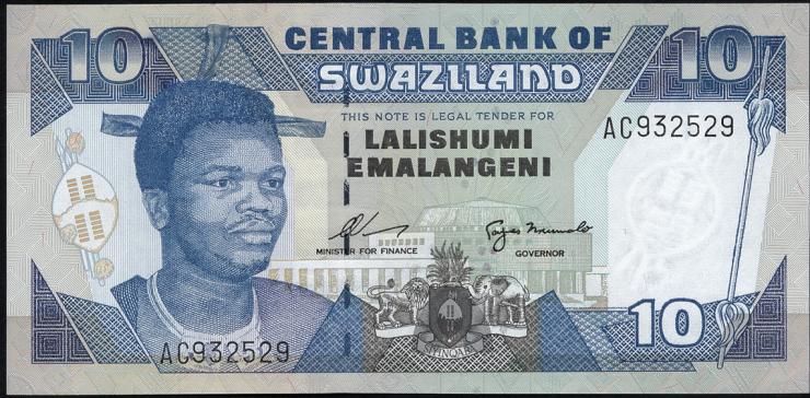 Swasiland / Swaziland P.24a 10 Emalangeni (1995) (1) 