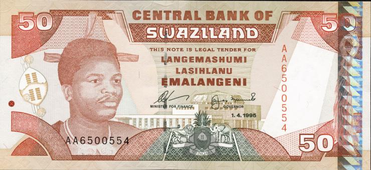 Swasiland / Swaziland P.26a 50 Emalangeni 1995 (1) 