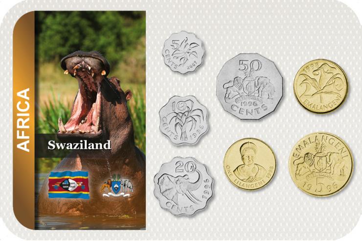 Kursmünzensatz Swasiland / Coin Set Swaziland 