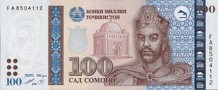 Tadschikistan / Tajikistan P.19 100 Somoni 1999 (2000) (1) 