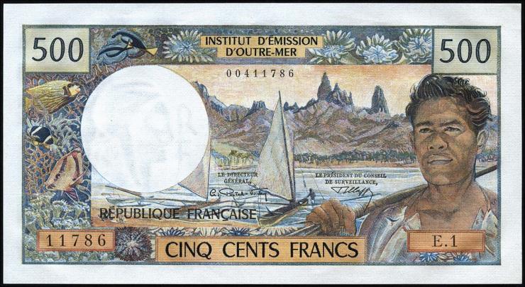 Tahiti P.25a 500 Francs (1970) (1) 