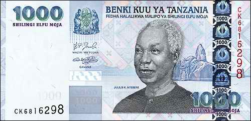 Tansania / Tanzania P.36b 1000 Shillings (2006) Nyerere (1) 