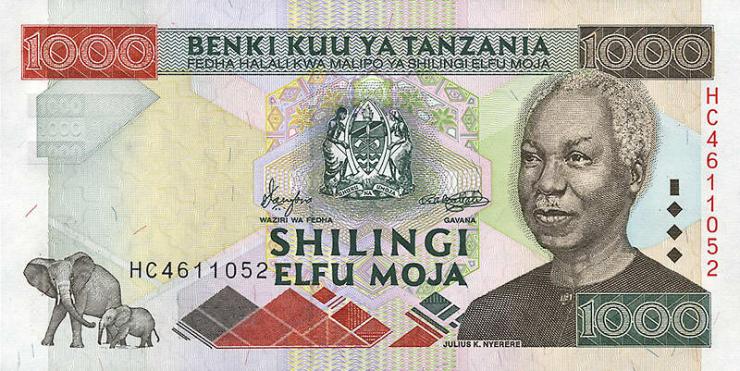 Tansania / Tanzania P.34 1000 Shillings (2000) (1) 