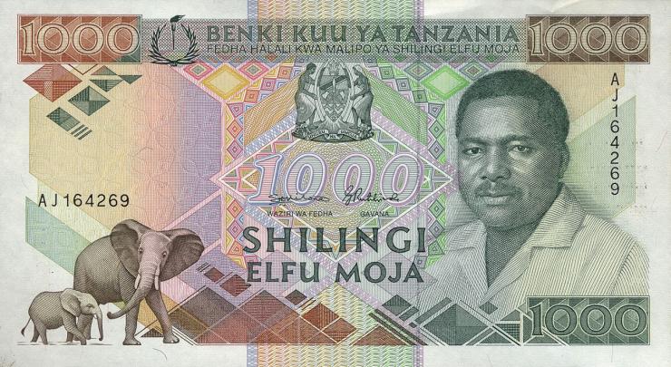 Tansania / Tanzania P.22 1000 Shillings (1990) (1/1-) 