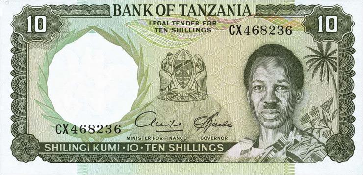 Tansania / Tanzania P.02d 10 Shillings (1966) (1) 
