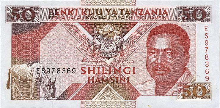 Tansania / Tanzania P.23 50 Shillings (1993) (1) 